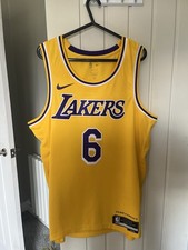 Basketball Vest Lakers James Large Yellow Men’s. Never worn LA 