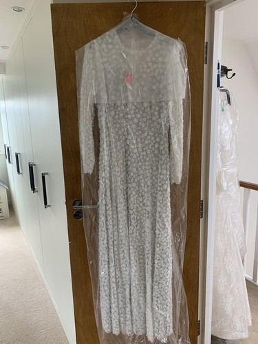 White long dress sleeve - white,