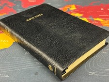 Cambridge KJV Concord, Black Calfskin, Black Letter, VGC, Wrong Box?
