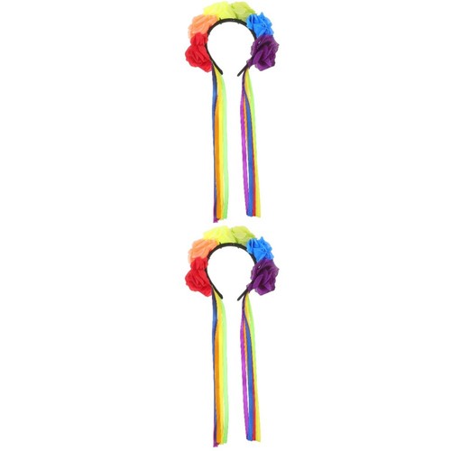 Set party flower headband - of,