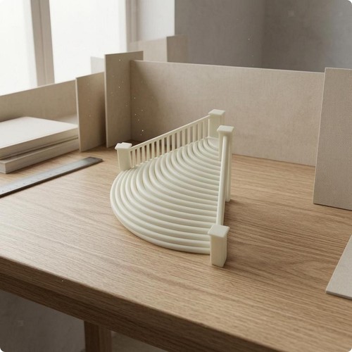 Dollhouse staircase white - dollhouse,