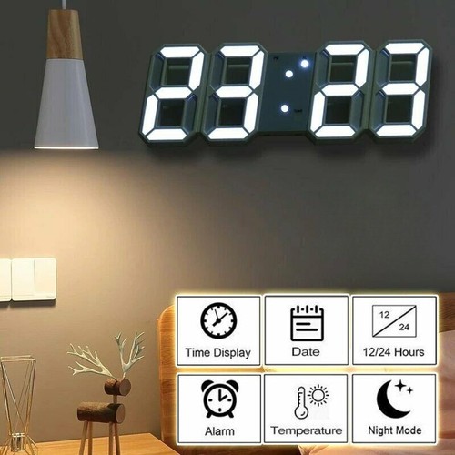 Led digital clock table - 3d,
