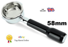 UK NEW (C2 Plastic Black) 58mm 2 Ears Bottomless Portafilter Coffee Bottomless ✅