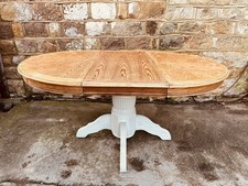 Solid Oak Oval Dining Table