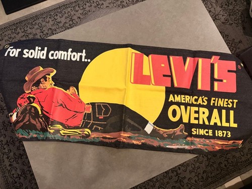 Vintage levi denim banner - denim,