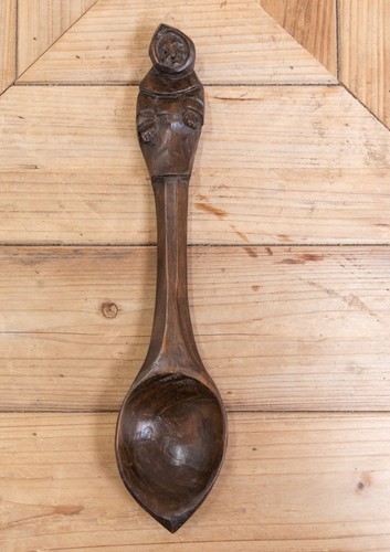 Antique carved spoon - antique,
