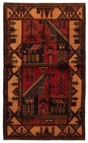 Vintage hand knotted area - area, rug