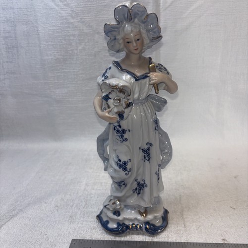 Kpm porcelain blue white - porcelain, &