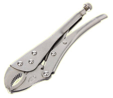 10in (250mm) Heavy Duty Curved Mole Grips Self Locking Grip Pliers Nickel Plated