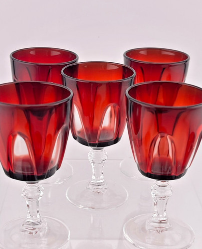 Vintage ruby red - of, 5