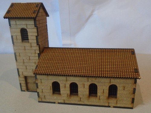 15mm wood panel etched church - panel,