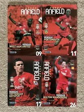 Liverpool FC 2005-06 - 4 x Programmes Bundle Lot