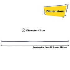 Shower Curtain Rail Rod