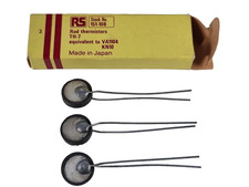 3x Radio Spares Thermistors TH-7 VA1104 KN10 Cat 151-108 Vintage NTC Rods