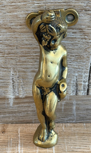 Vintage solid brass - vintage, cherub