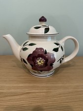 Rare Emma Bridgewater Hellebore Pattern Large Teapot by Mary Feddon PLEASE READ