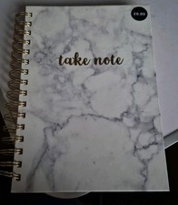 A5 White Marble-effect