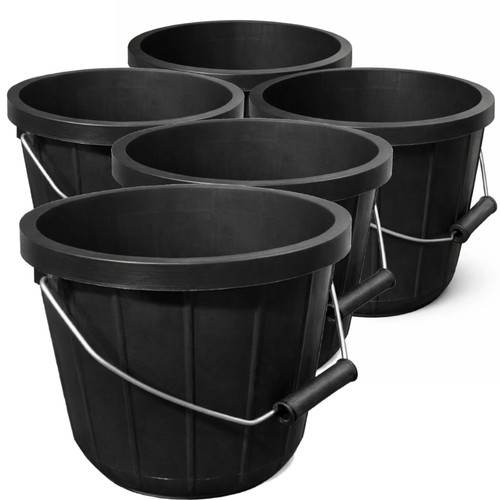 Black bucket gallon - black, 10l