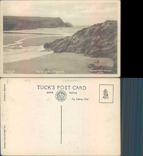 Porth joke beach and cliffs - joke,