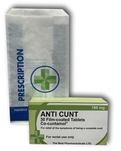 Anti novelty joke pill - anti,