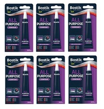 6 X Bostik  All Purpose Adhesive Clear Glue  20ml Long Lasting Bond New