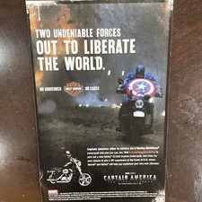Harley Davidson Captain America Motorcycle  RARE Print Ad