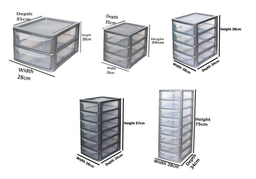 Plastic tabletop drawer - plastic,