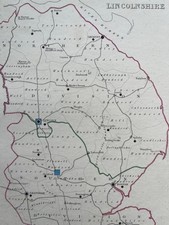 Lincolnshire antique engraved