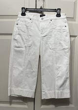 NYDJ White Wide Leg Pedal