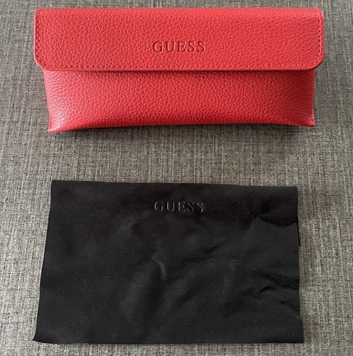 Guess red faux leather - red,