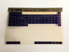 Yamaha XV1000 19T 1982 Spare Parts Lists Microfiche (Dec 1981)