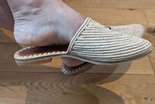 Handmade Moroccan Raffia Shoes  Sandal Style UK3-8  EU36-42 US5-10