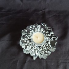 Hadeland Norway Tealight Candle Holder Paper Weight Willy Johansson Art Glass