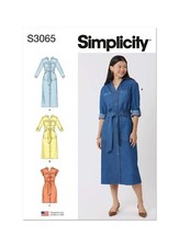 Simplicity SEWING PATTERN S3065 Misses Or Women's Dresses 10-18, 20W-28W,30W-38W