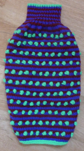 Hand knitted dog jumper - dog,