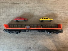 Hornby R126 OO Gauge Car Transporter with 2 Cars Boxed