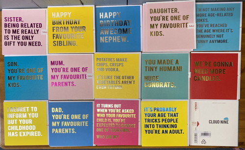 Job lot greetings cards - 40, x