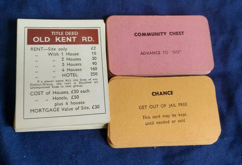 Full set vintage monopoly - set,