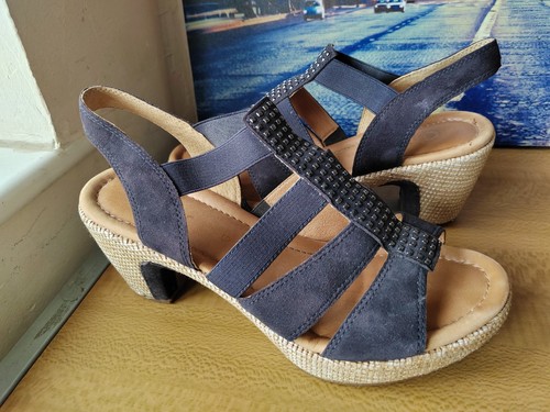 Gabor barbara navy - navy, suede