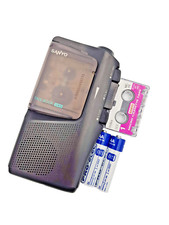 Sanyo TRC-525M Talk Book MicroCassette Voice Recorder Dictaphone Dictation Black