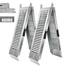 Ramps Steel Folding Pair 1.8 Metre 400KG Trailer Motorbike Ride On Mower