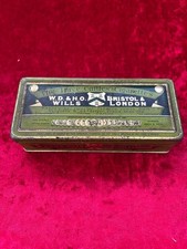 WD & HO WILLS The Three Castles Cigarettes Antique Tin 50 Cigarette Size 1920