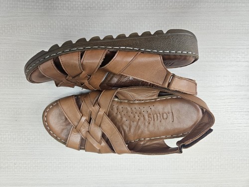Lotus leather comfort sandals - leather,