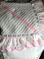hand crochet baby blankets/