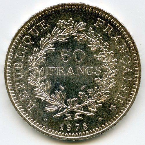 France francs silver - france, 50