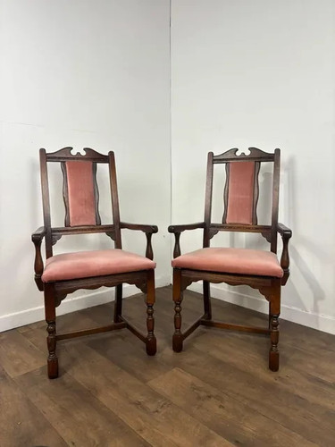 Pair vintage oak - vintage,
