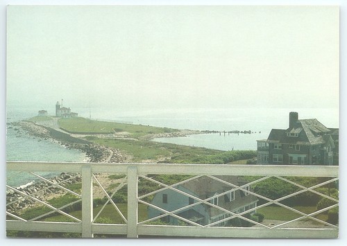 Postcard watch hill lighthouse - postcard,
