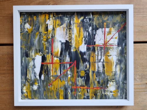 Original abstract acrylic oil - ,