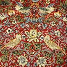 William Morris Strawberry Thief Curtain Fabric, Material 137 cm width