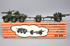 Crescent Toys 2154 Saladin Armoured Car & Field Gun Patrol Set Boxed